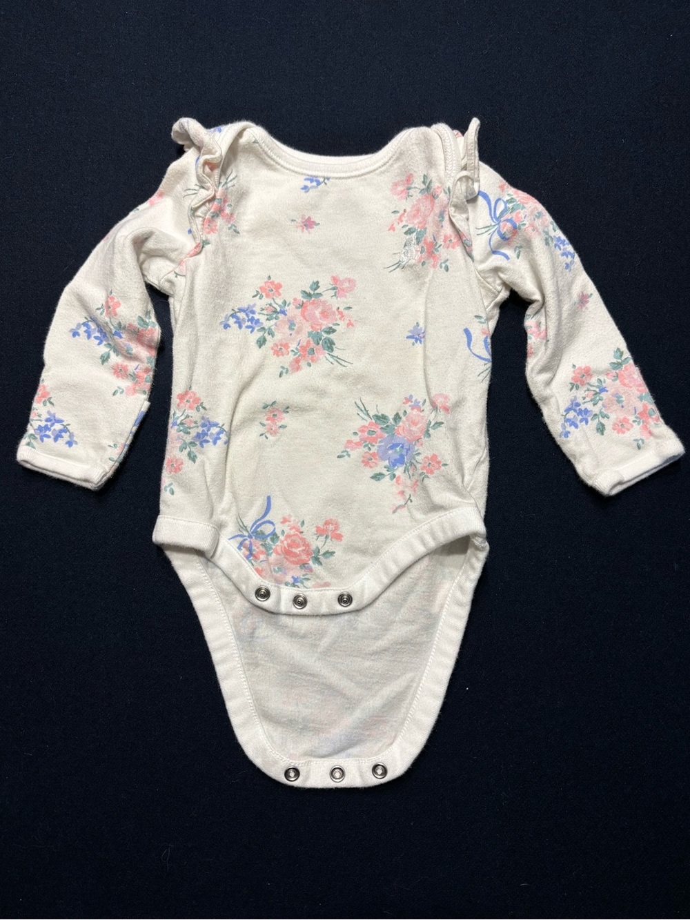 babyGAP Floral Long Sleeve Bodysuit - 0-3M
